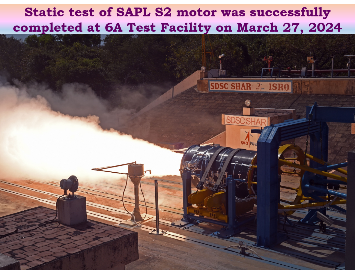 ISRO Facilitates Indian Start-up's Rocket Motor Test