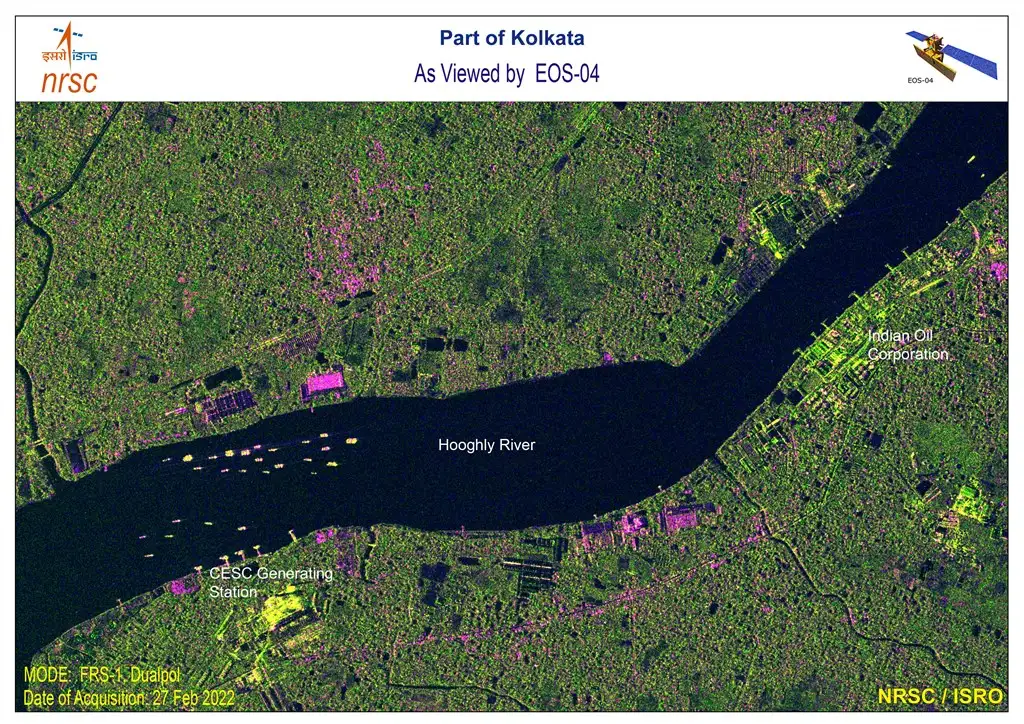 Part of Kolkata as viewed by EOS-04