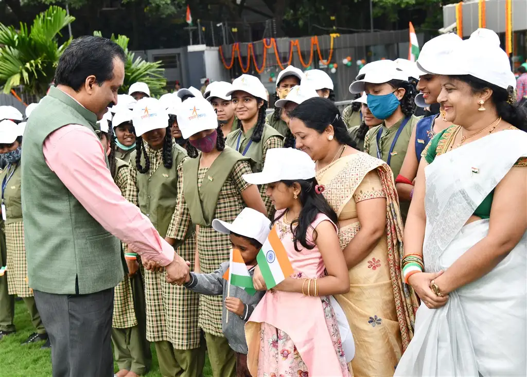 76th Independence Day Celebration at Anthariksh Bhavan, ISROHQ, Bengaluru on August 15, 2022