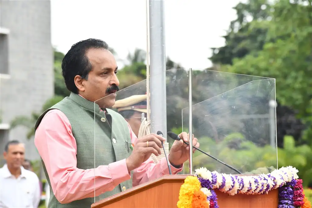 76th Independence Day Celebration at Anthariksh Bhavan, ISROHQ, Bengaluru on August 15, 2022