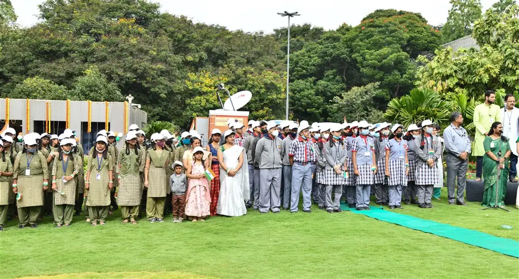 76th Independence Day Celebration at Anthariksh Bhavan, ISROHQ, Bengaluru on August 15, 2022