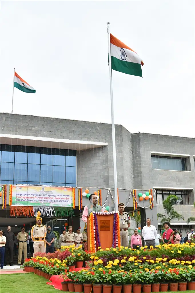 76th Independence Day Celebration at Anthariksh Bhavan, ISROHQ, Bengaluru on August 15, 2022