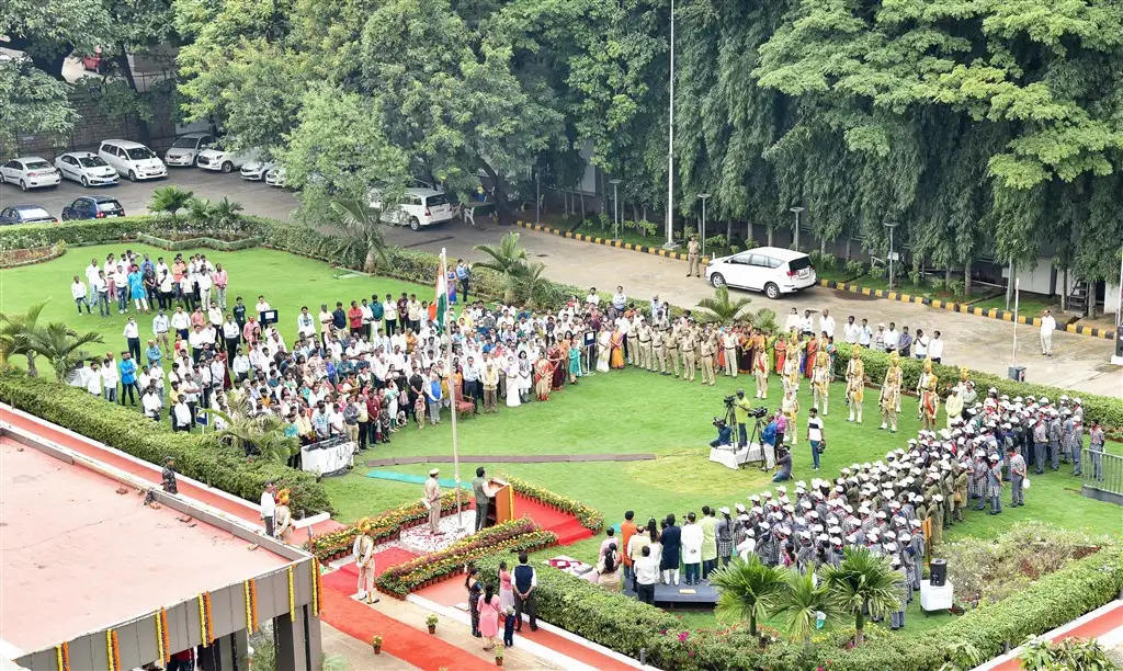 76th Independence Day Celebration at Anthariksh Bhavan, ISROHQ, Bengaluru on August 15, 2022