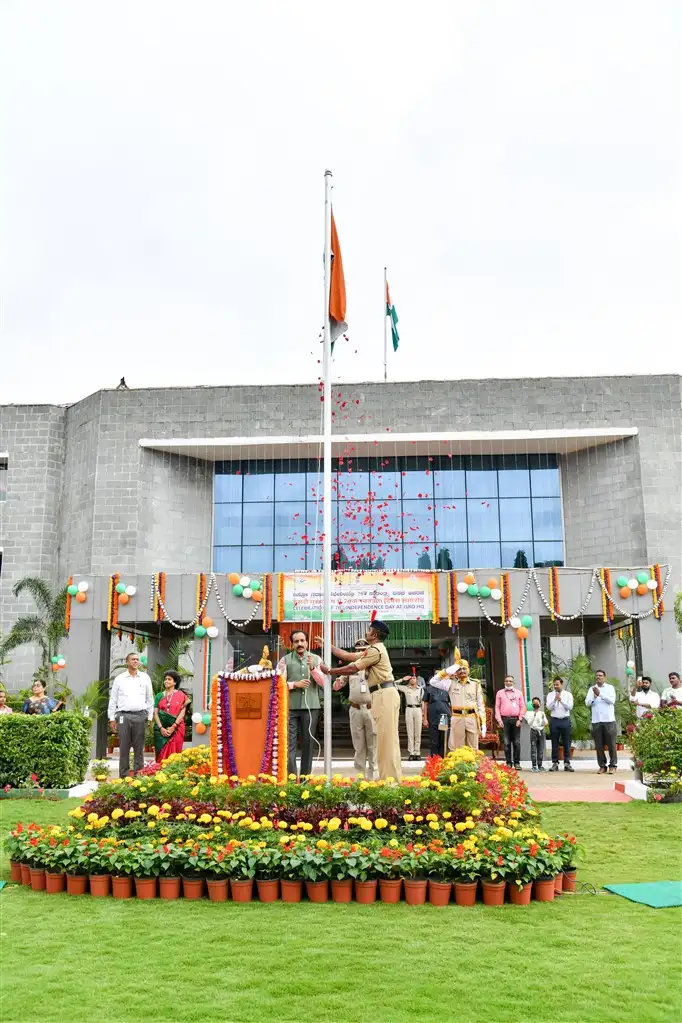 76th Independence Day Celebration at Anthariksh Bhavan, ISROHQ, Bengaluru on August 15, 2022