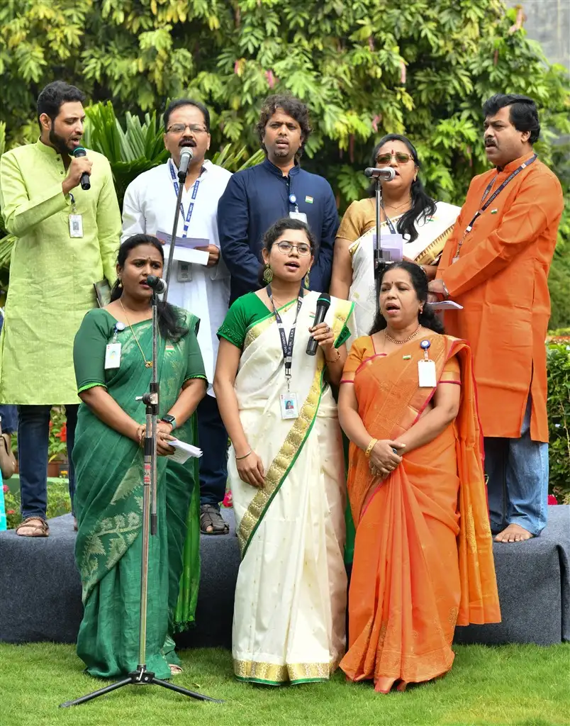 76th Independence Day Celebration at Anthariksh Bhavan, ISROHQ, Bengaluru on August 15, 2022