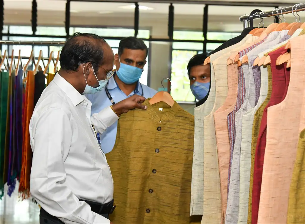 Khadi products exhibition at ISRO Headquarters, Bengaluru