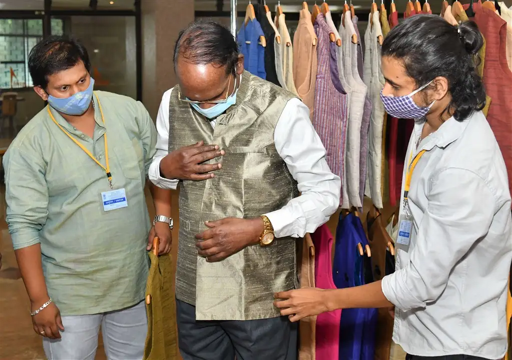 Khadi products exhibition at ISRO Headquarters, Bengaluru