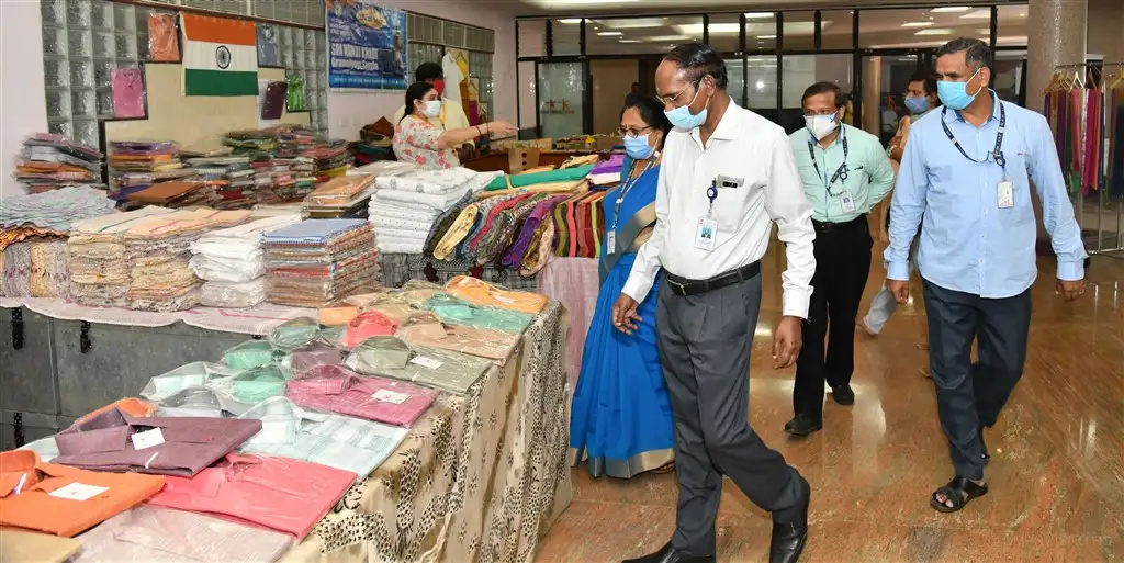 Khadi products exhibition at ISRO Headquarters, Bengaluru