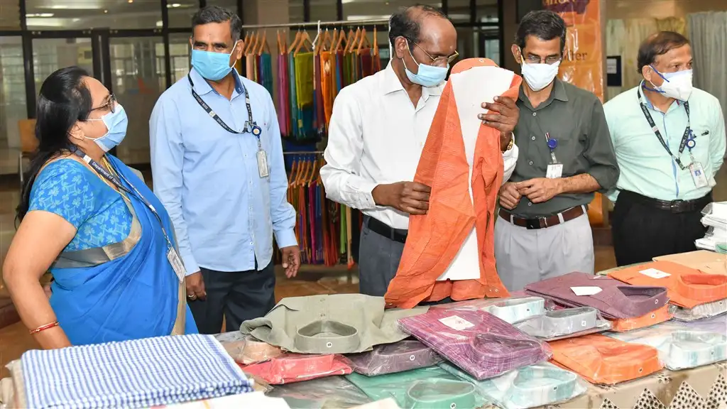 Khadi products exhibition at ISRO Headquarters, Bengaluru