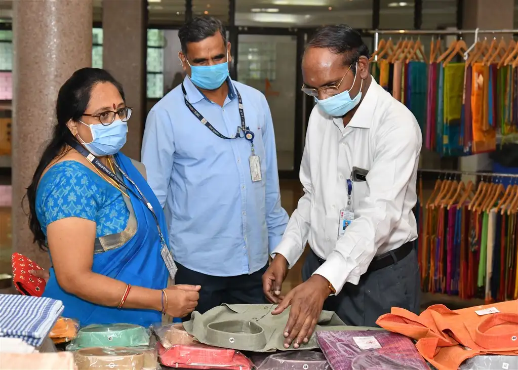 Khadi products exhibition at ISRO Headquarters, Bengaluru