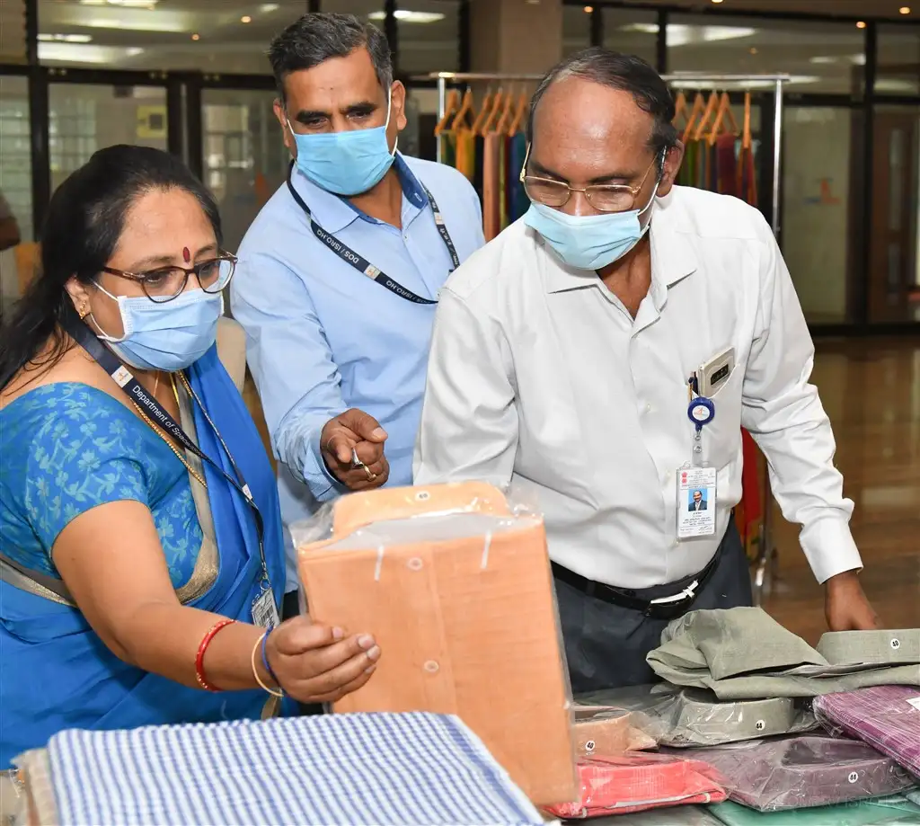 Khadi products exhibition at ISRO Headquarters, Bengaluru