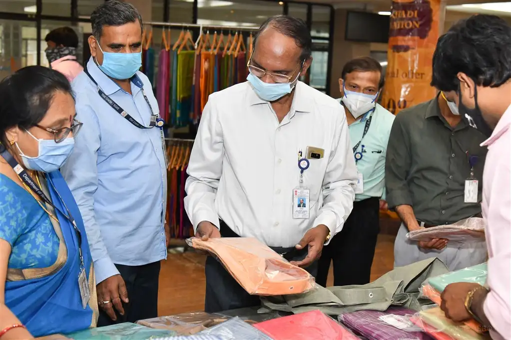 Khadi products exhibition at ISRO Headquarters, Bengaluru