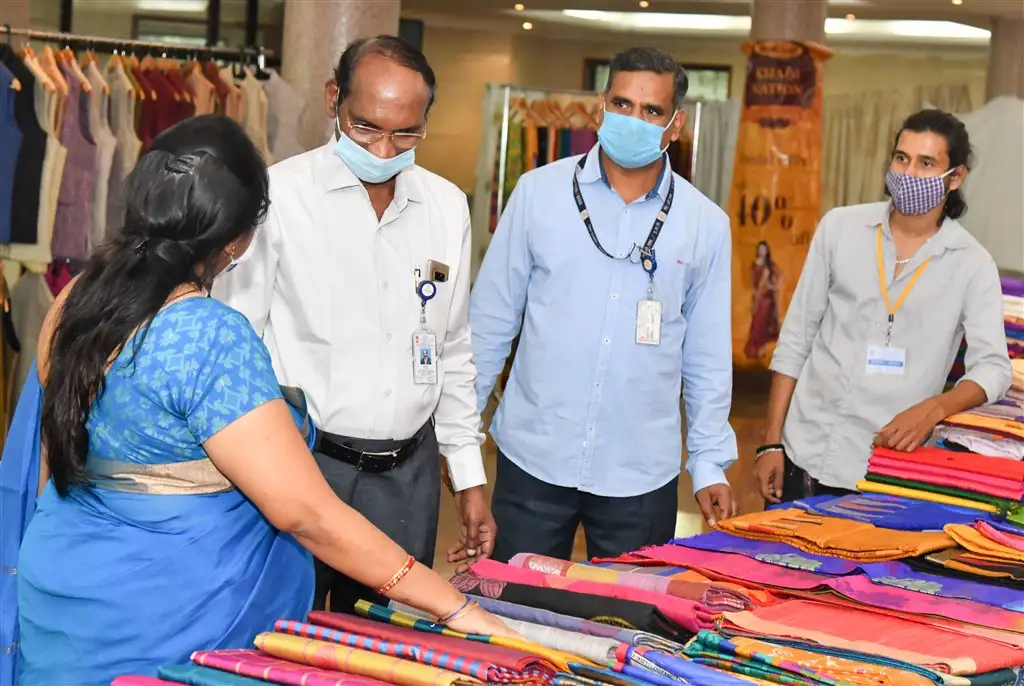 Khadi products exhibition at ISRO Headquarters, Bengaluru