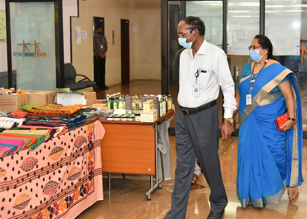 Khadi products exhibition at ISRO Headquarters, Bengaluru