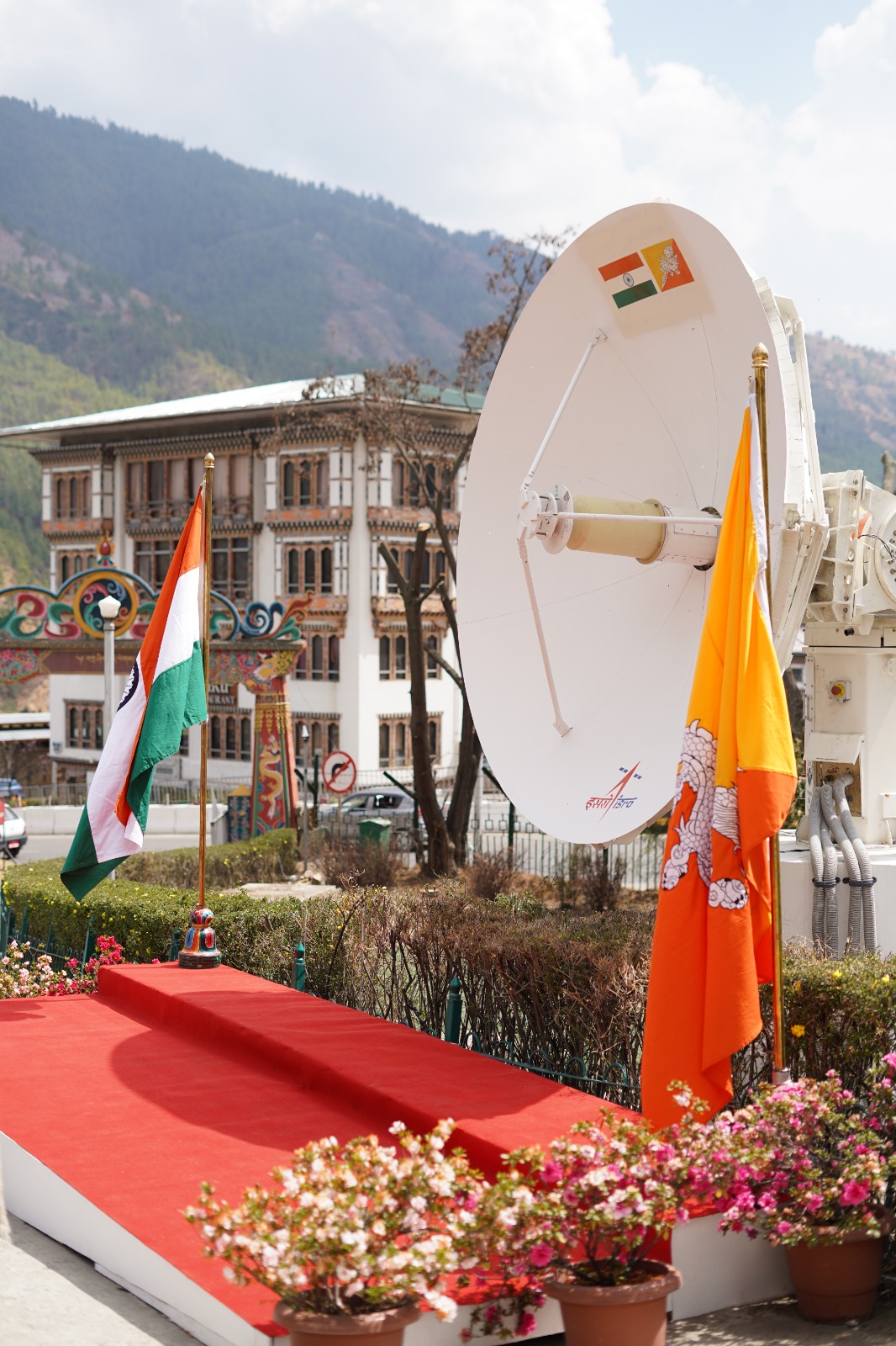 Inauguration of India – Bhutan SAT ground station