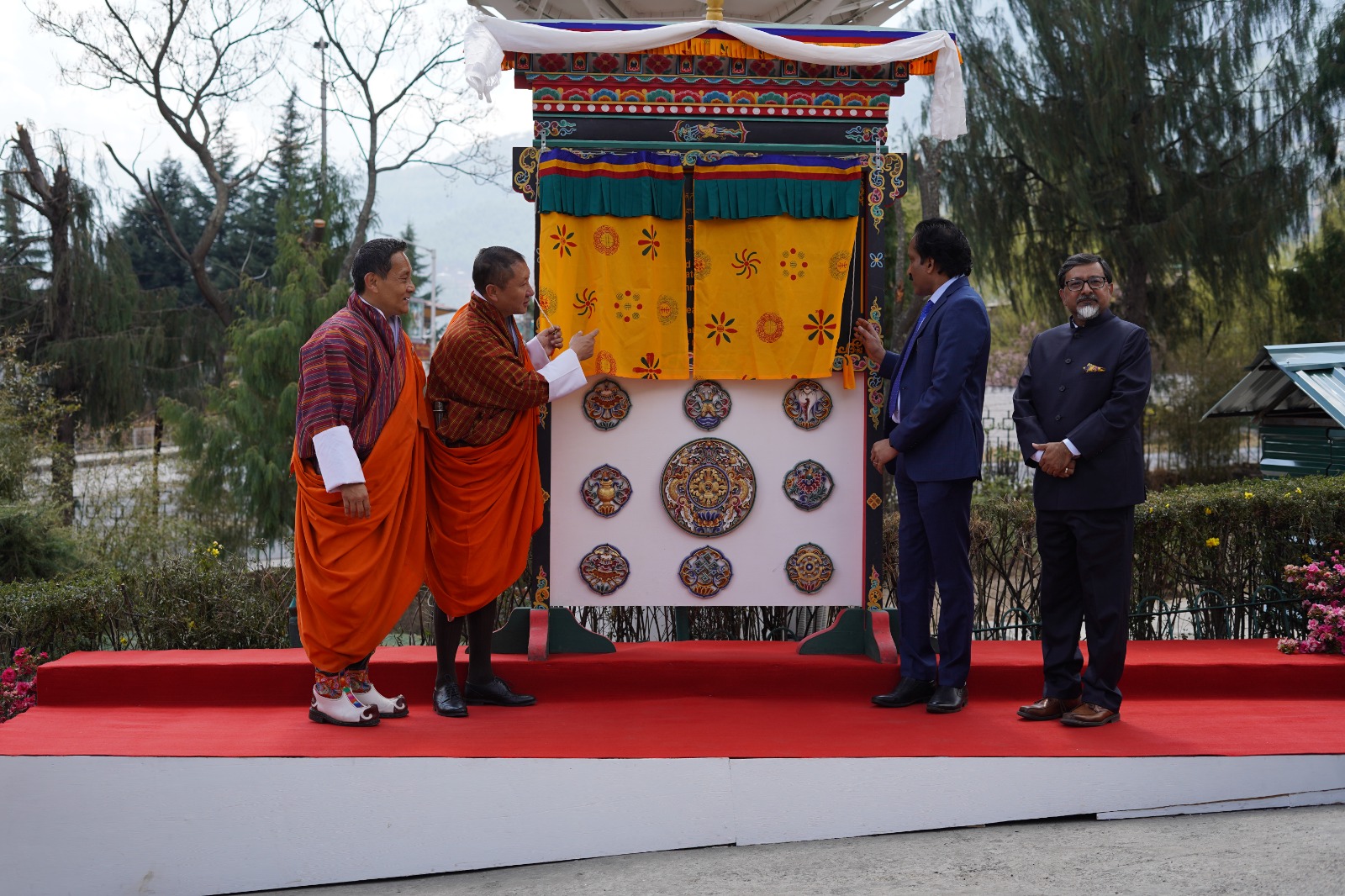 Inauguration of India – Bhutan SAT ground station