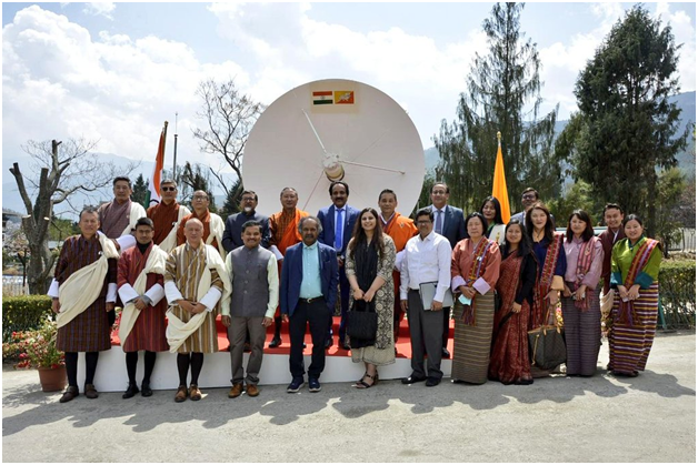 Inauguration of India – Bhutan SAT ground station