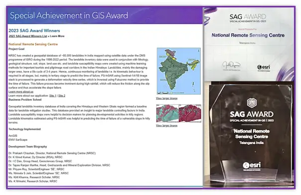  ESRI SAG Award 2023 