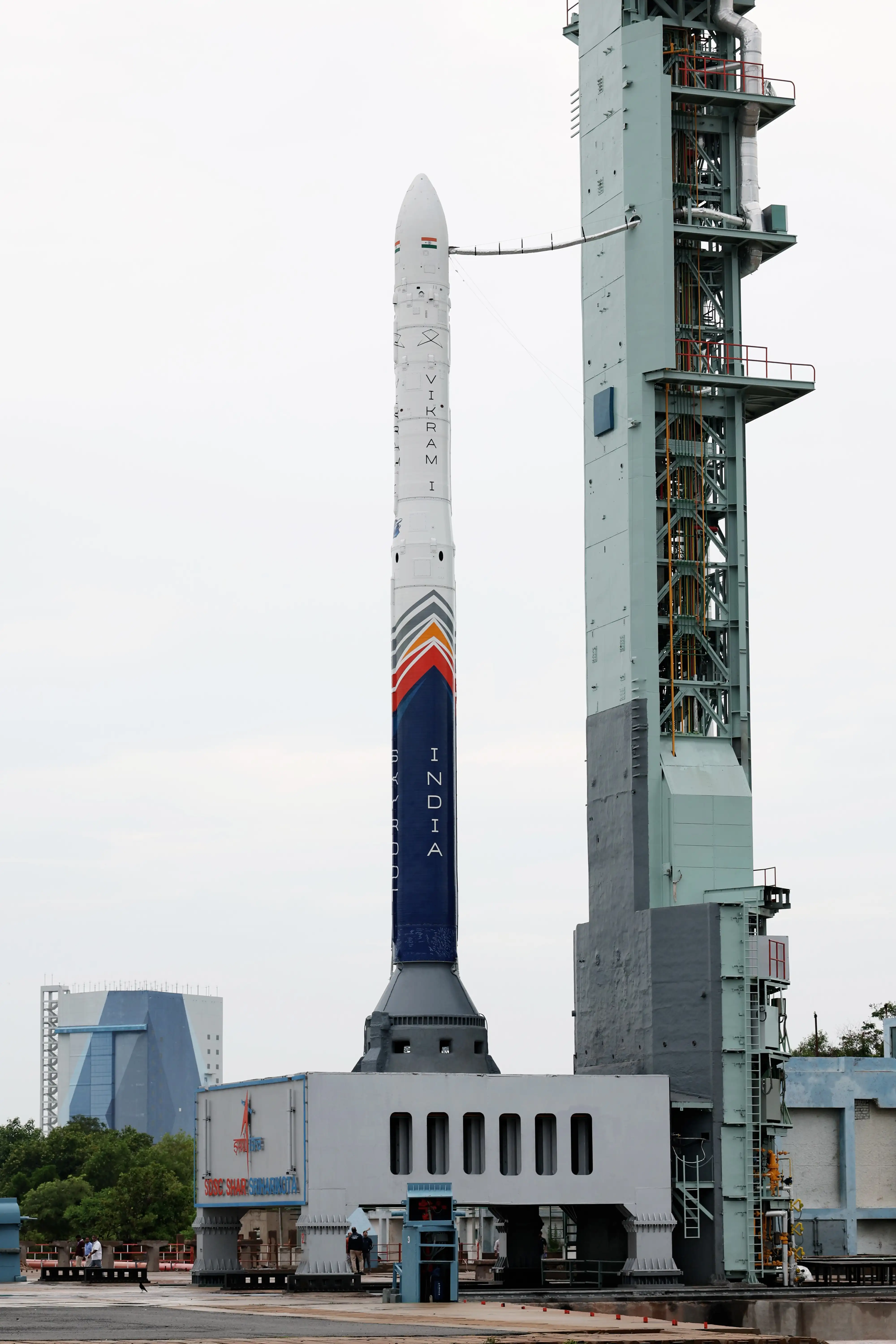 Skyroot’s Vikram-1 on the Launch Pad at SDSC SHAR