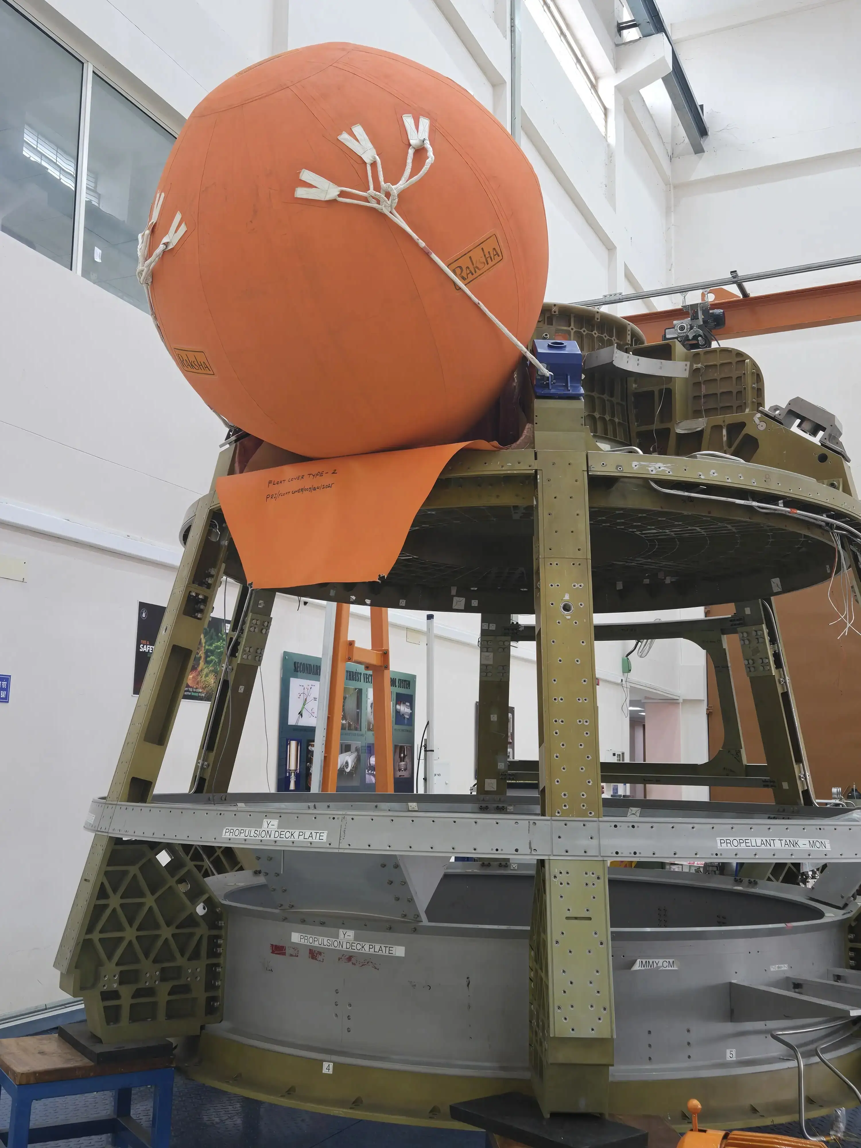 Float Inflation Test of Crew Module Up-righting System (CMUS)