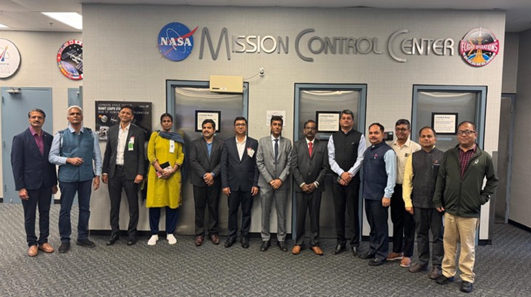 ISRO delegation with Secretary, Dept. of Space, Dr V. Narayanan at Johnson Space Centre, Houston