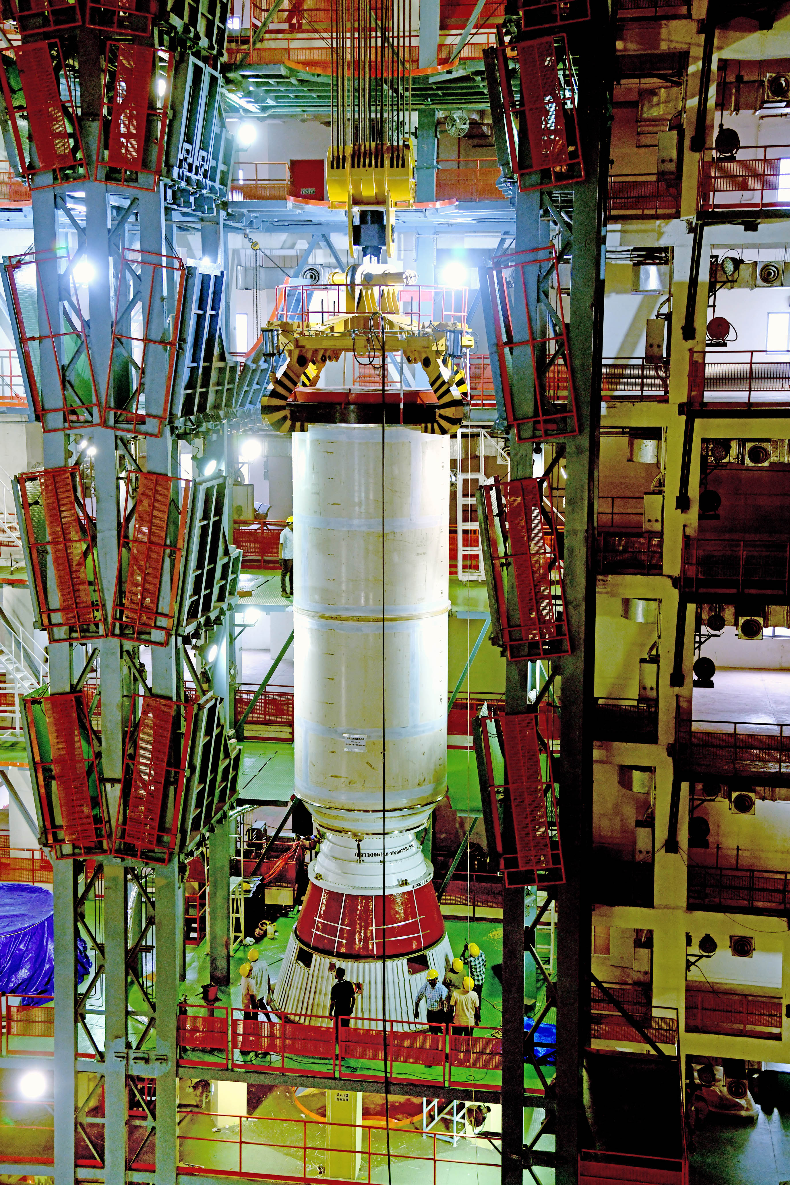 Commencement of stacking of Human-rated LVM3 (HLVM3)
        for the first un-crewed flight of Gaganyaan  