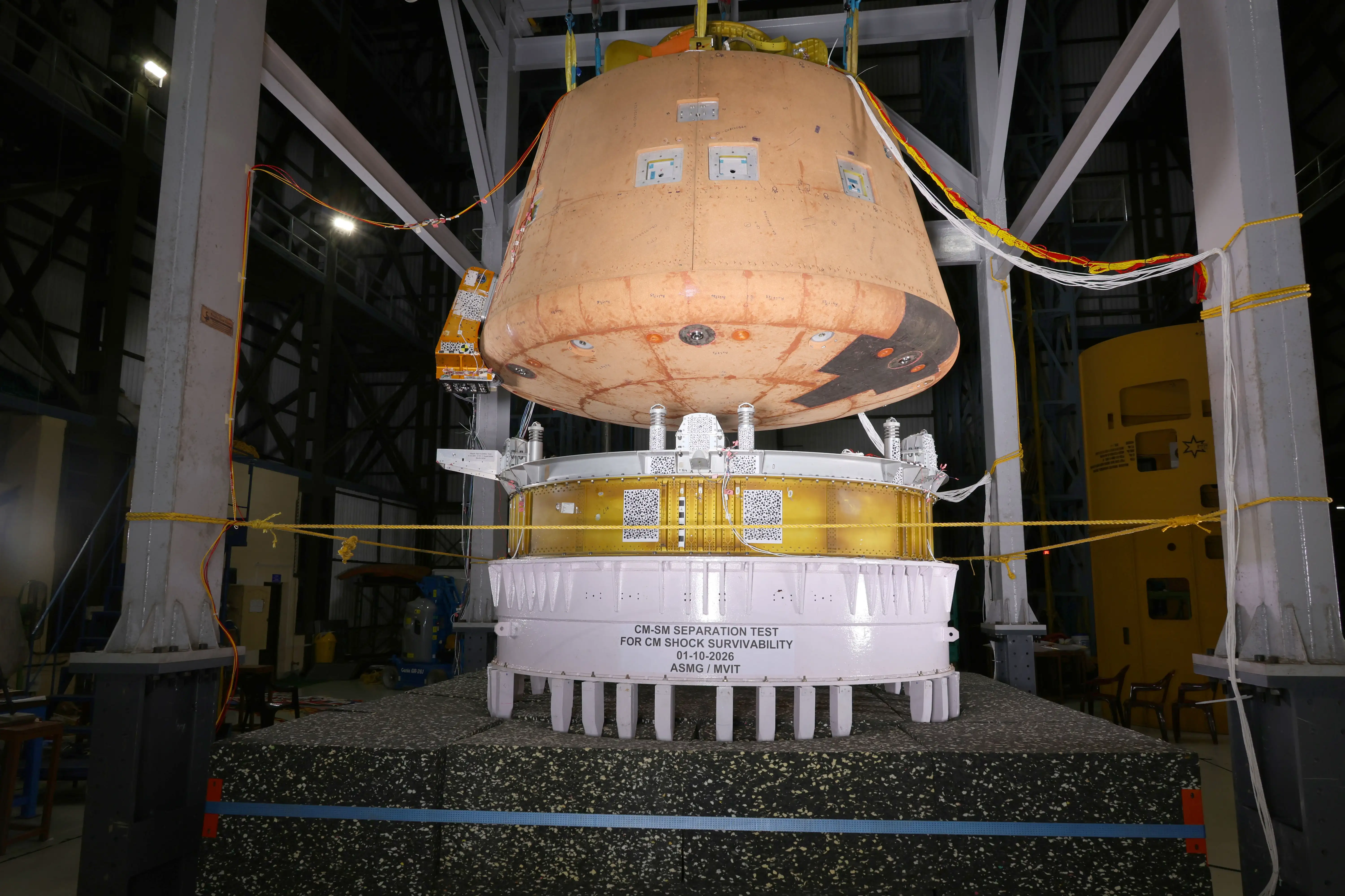 CM-SM Separation test setup – before & after the test