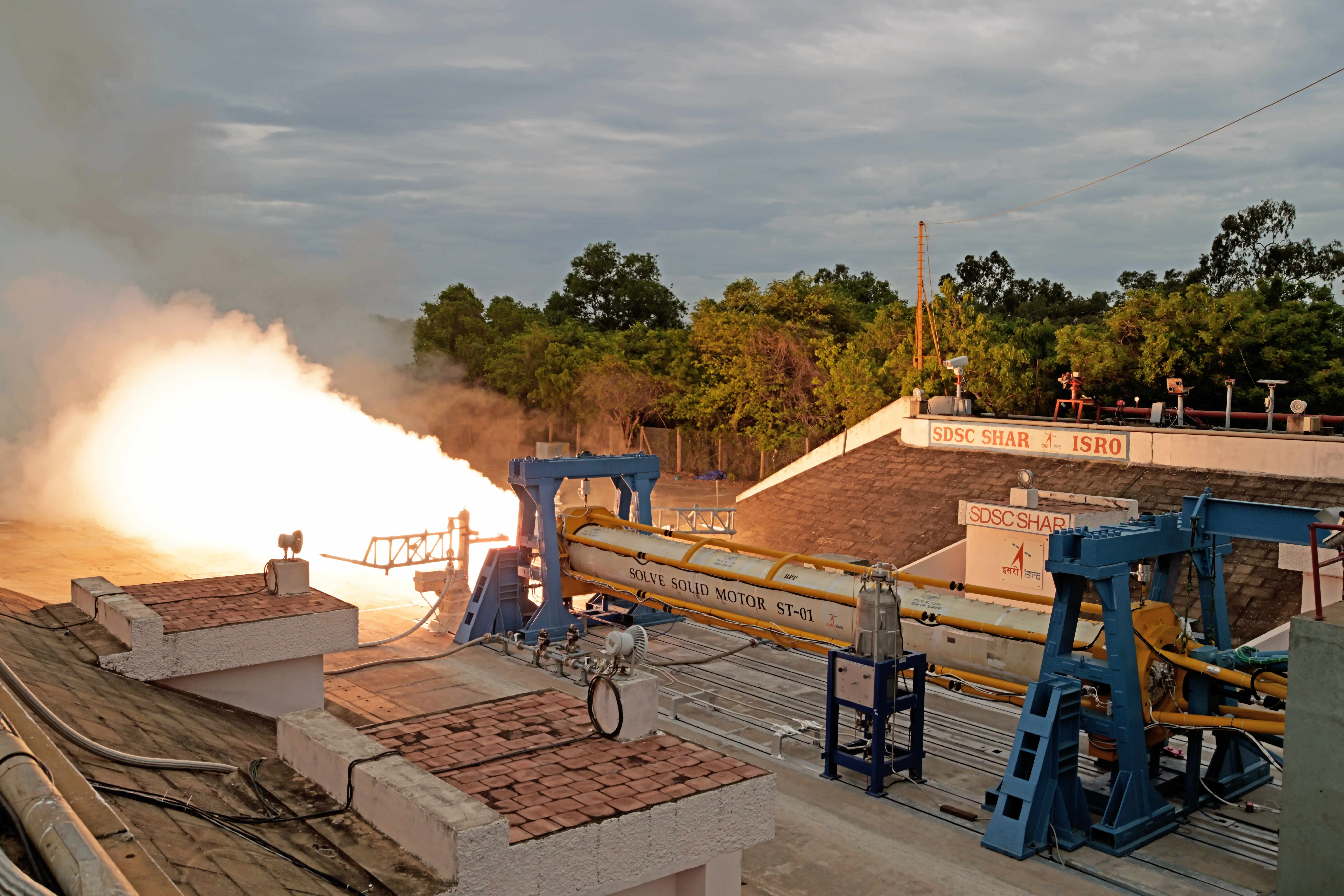 Photographic view during the Static Test of SOLVE-ST01