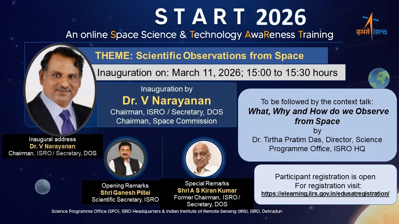  Inauguration of ISRO's Space Science and Technology Awareness Training programme