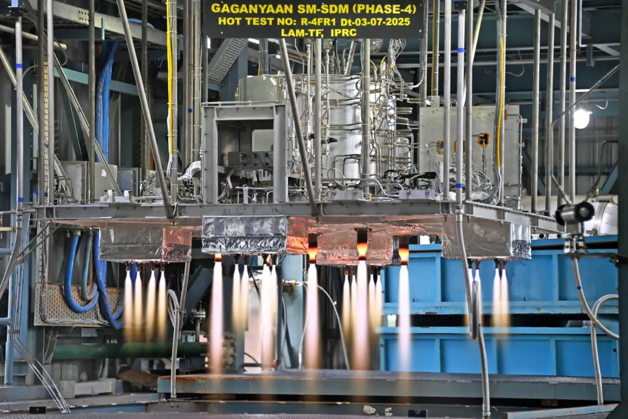 ISRO conducts successful hot tests of Gaganyaan Service Module Propulsion System