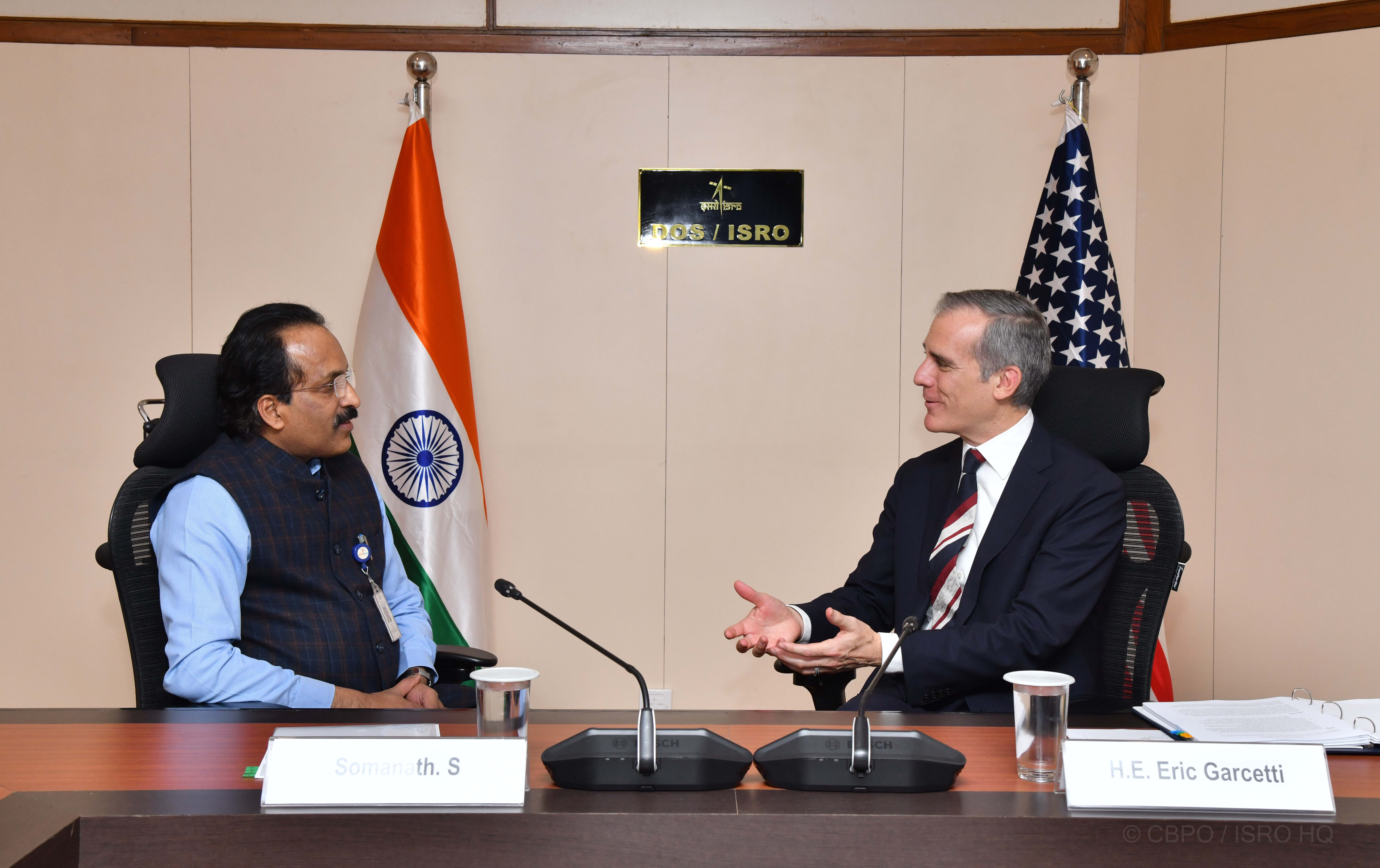 The Ambassador of the United States to India visited ISRO 