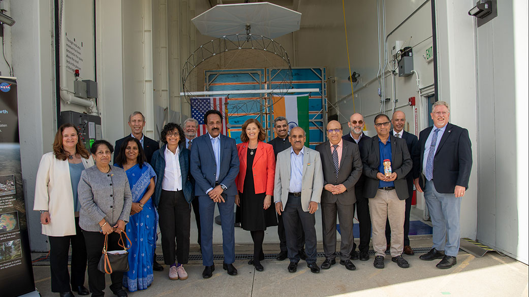 Officials from NASA, ISRO, JPL