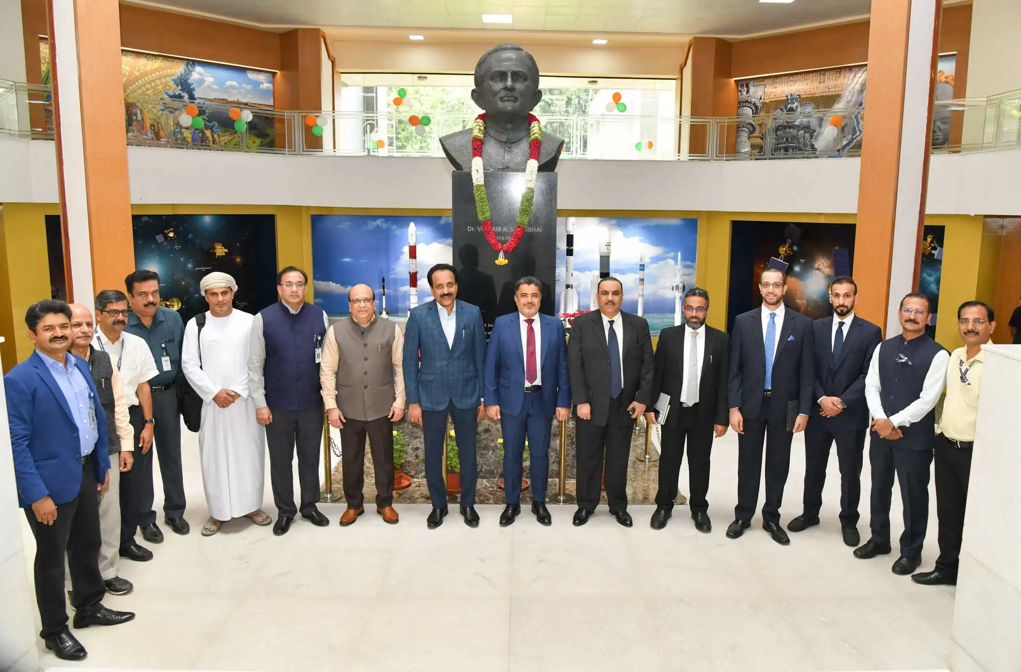 The Oman Minister visited ISRO