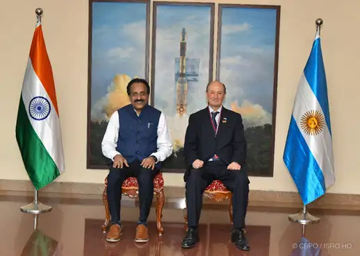 Ambassador of Argentina to India met Chairman, ISRO/ Secretary, DOS