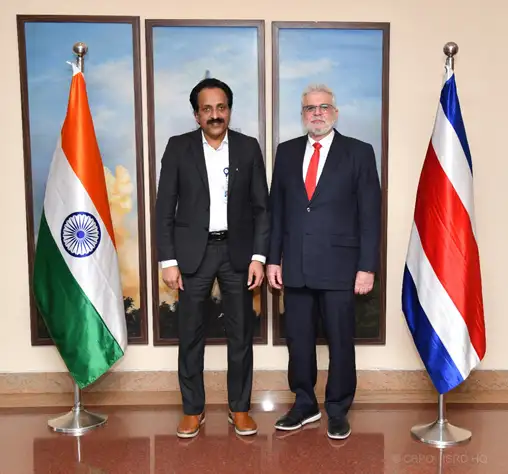 Ambassador of Costa Rica to India met Chairman, ISRO/ Secretary, DOS 