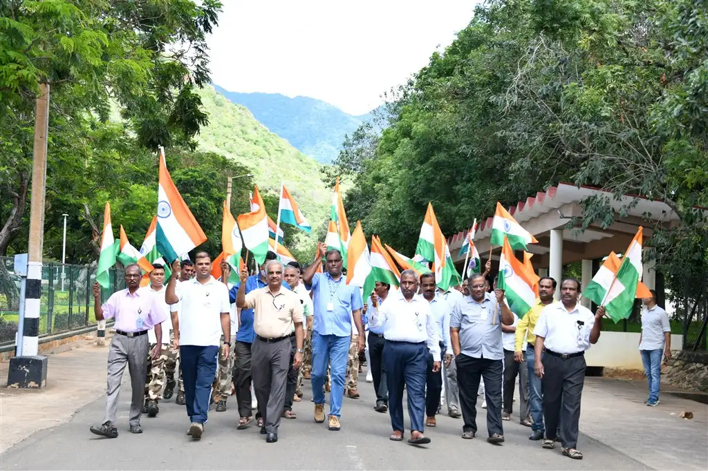 Tiranga rally led by Director IPRC as part of AZADI KA AMRIT MAHOTSAV