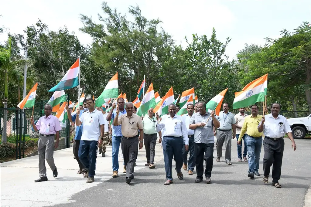 Tiranga rally led by Director IPRC as part of AZADI KA AMRIT MAHOTSAV