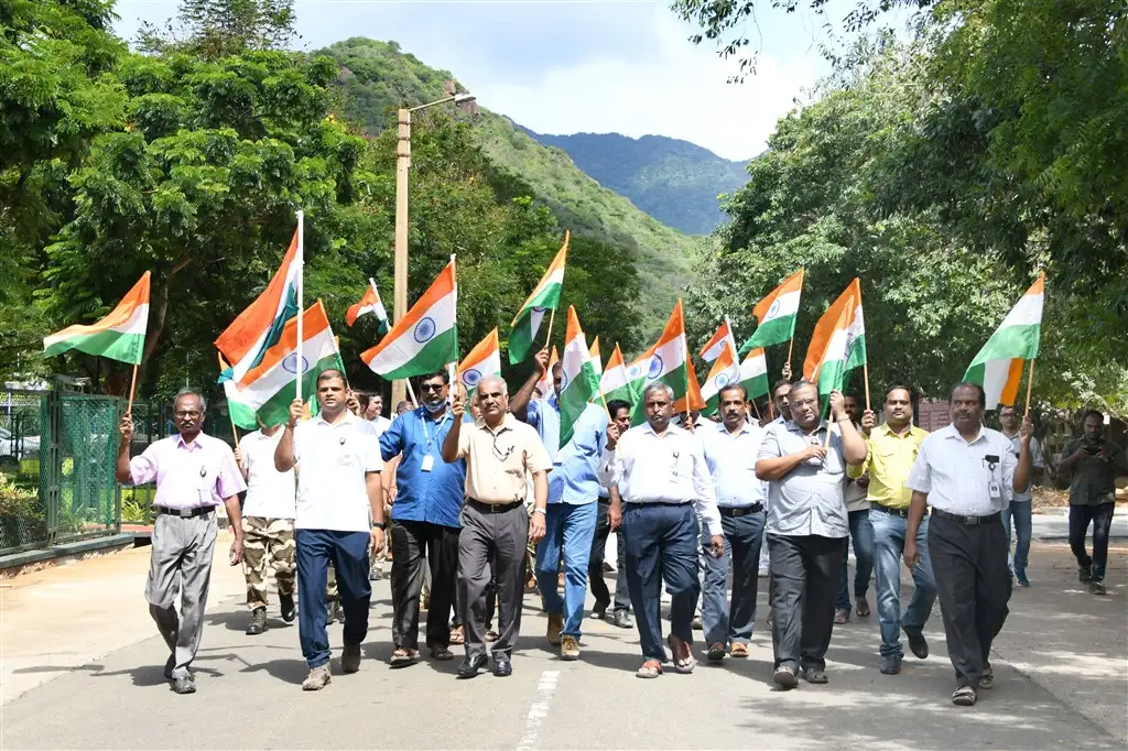 Tiranga rally led by Director IPRC as part of AZADI KA AMRIT MAHOTSAV