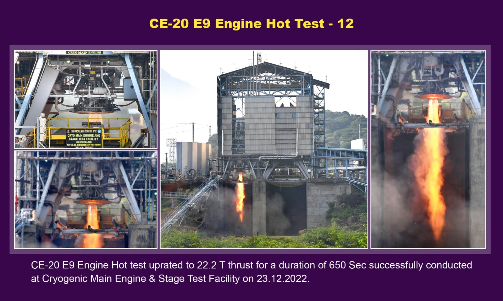 CE-20 E9 engine Hot Test