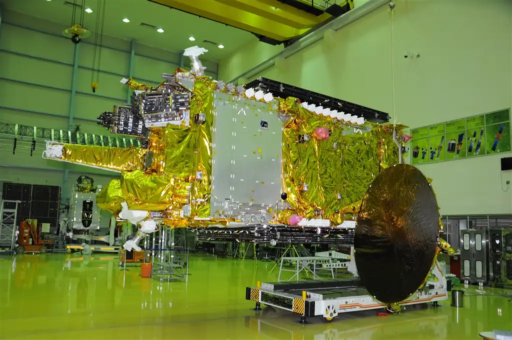 GSAT-11 in a clean room