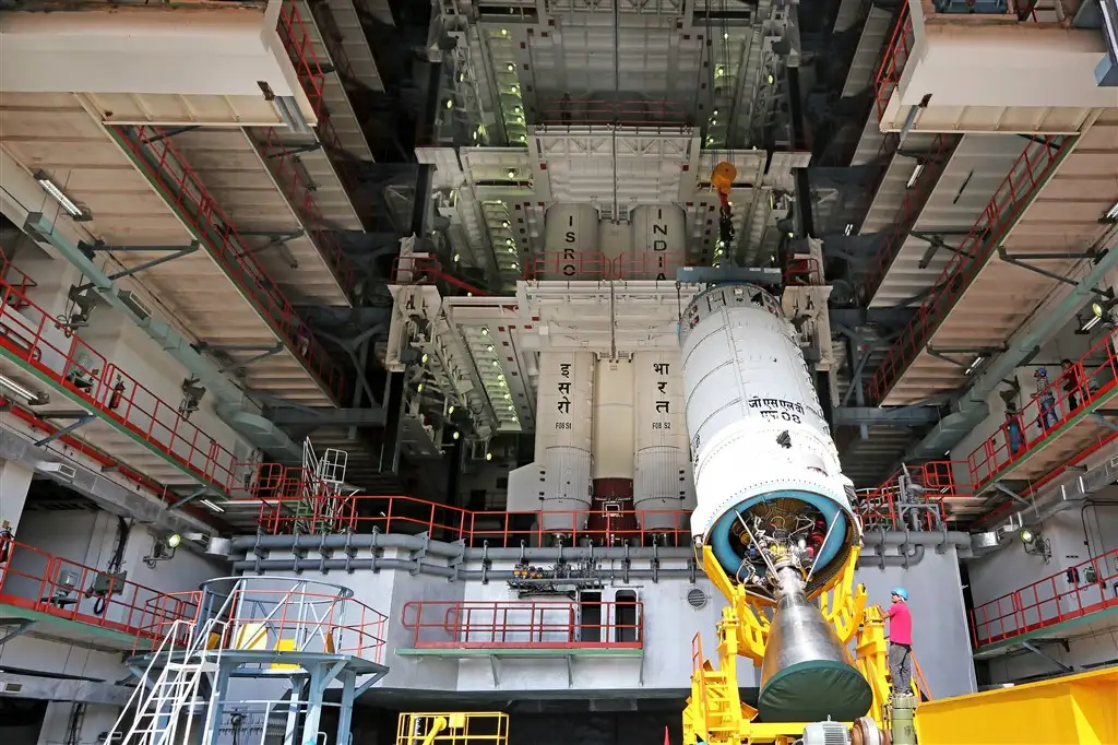 GSAT-6A Undergoing Acoustic Test