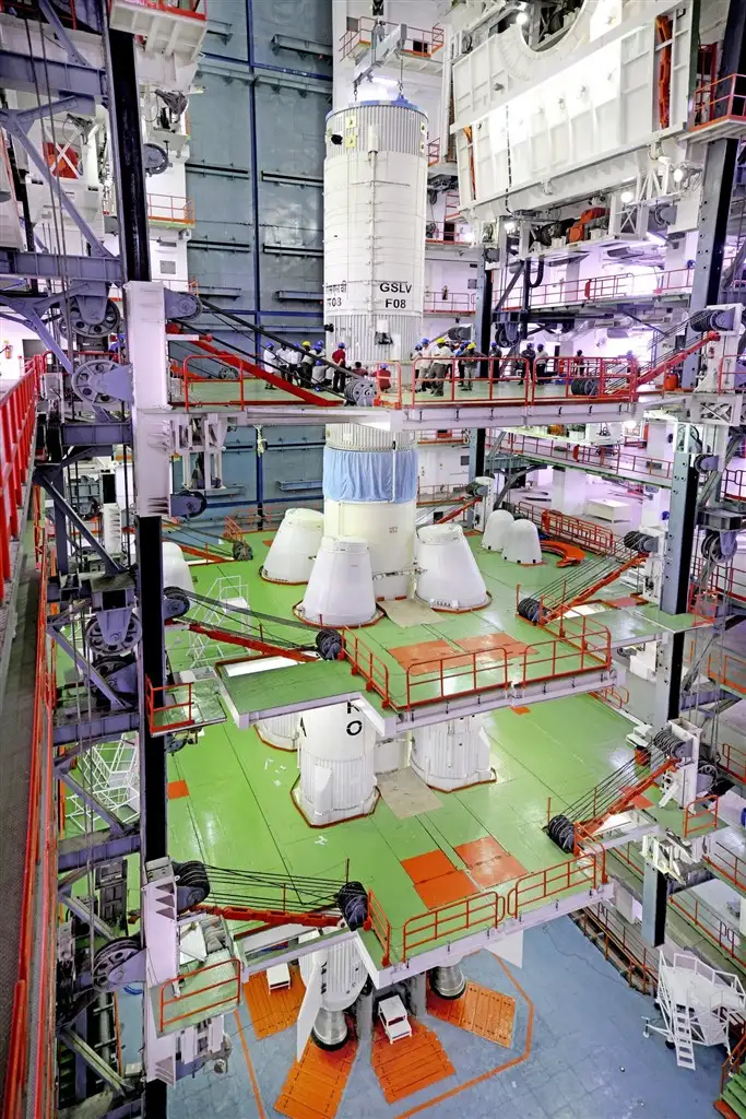 GSLV-F08 Strap-ons  Integration with Core Stage is in Progress