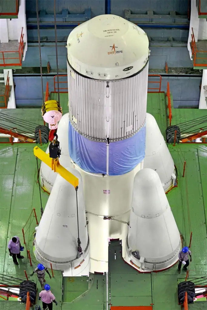 First Stage of GSLV-F09 at Stage Processing Facility