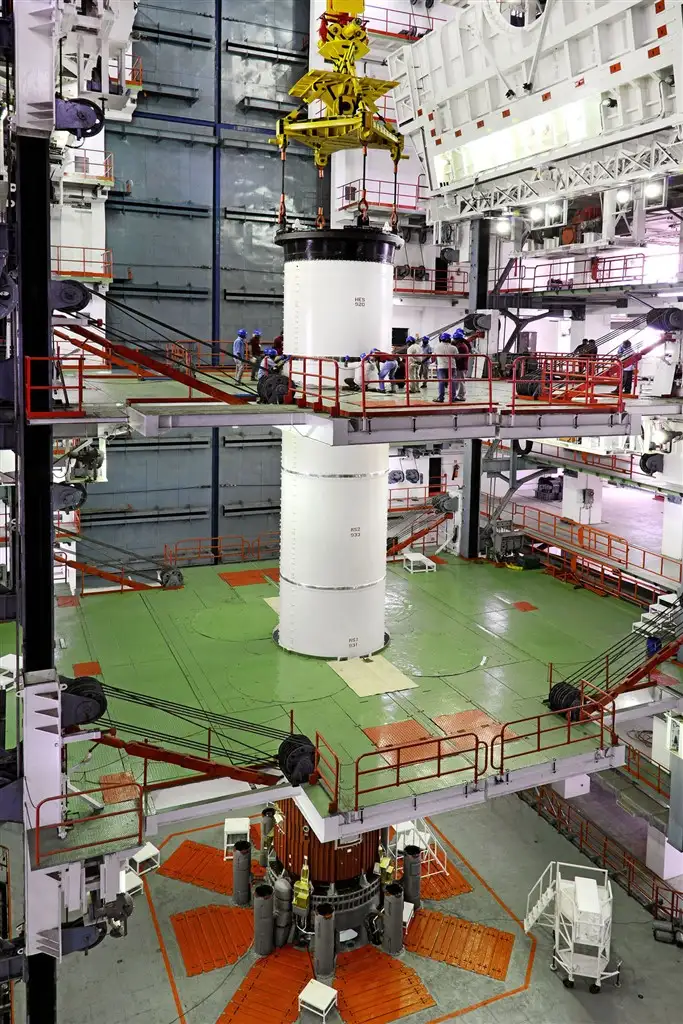 GSLV-F09 Core Stage integration under progress