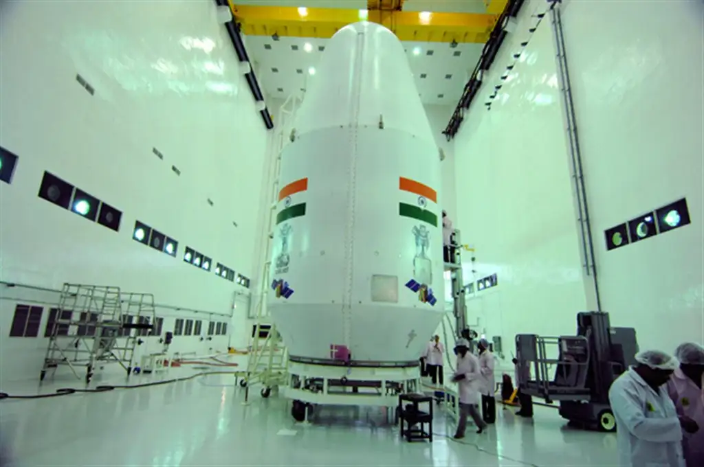 GSLV-D3 payload fairing containing GSAT-4