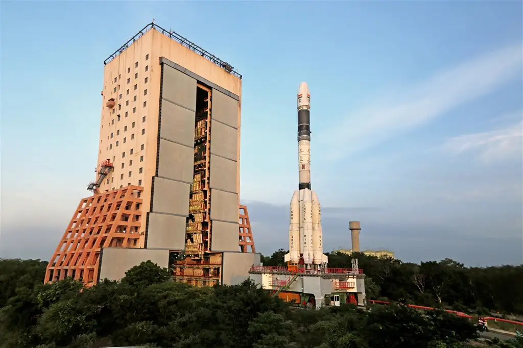 GSLV-F05 being moved from Vehicle Assembly Building to Launch Pad