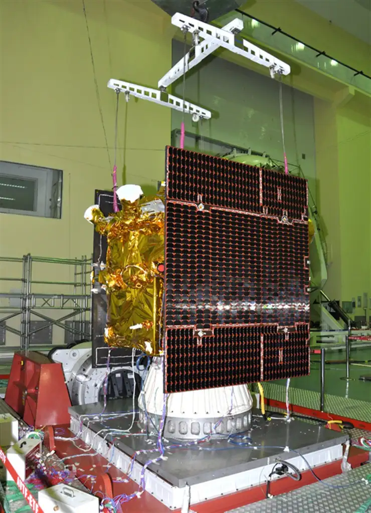 IRNSS-1C spacecraft undergoing Electro- Magnetic Interference and Electro-Magnetic Compatibility(EMI-EMC) tests