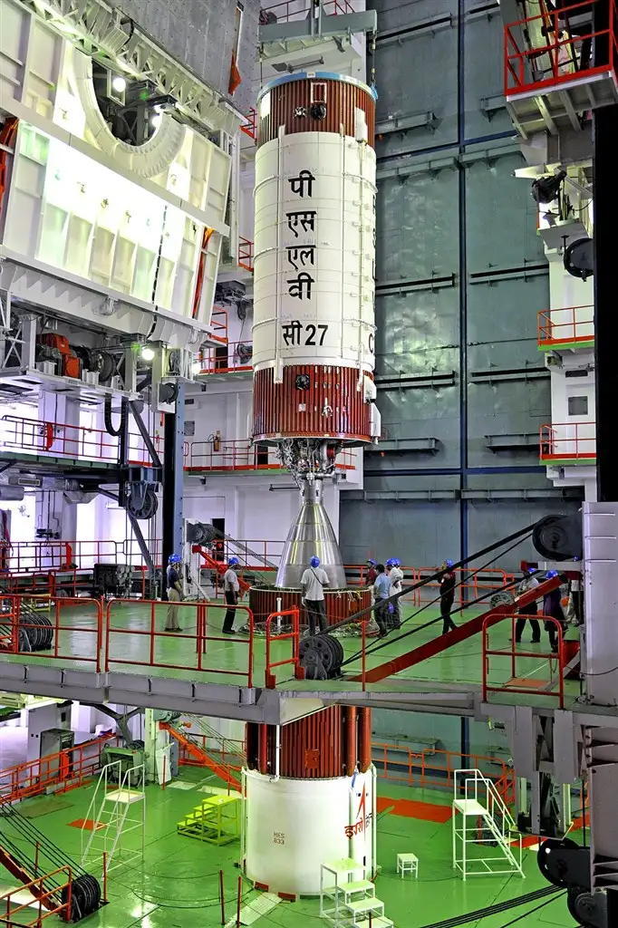  PSLV-C27 2nd stage during Vehicle Assembly