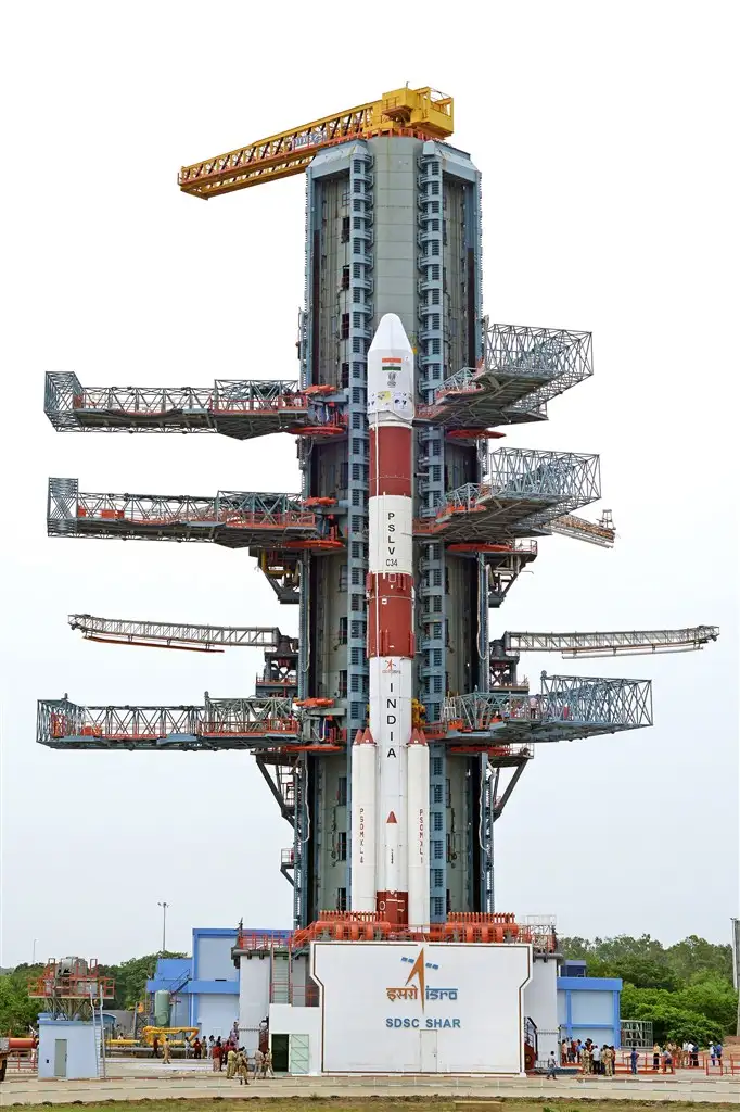 PSLV-C34 on Second Launch Pad