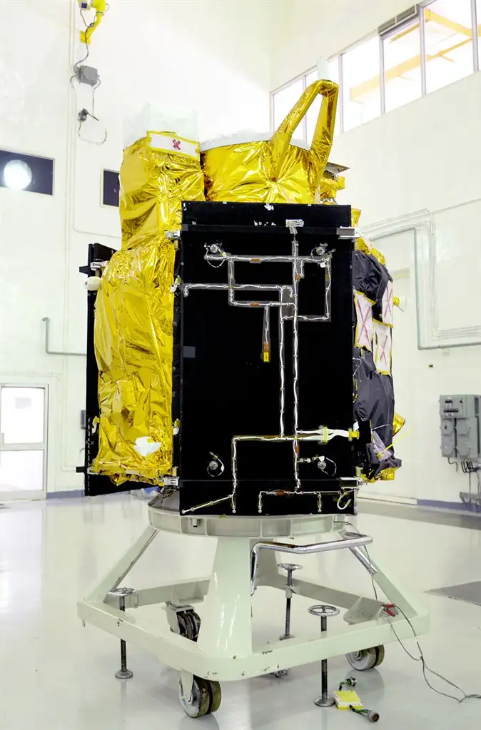 Cartosat-2 Series Satellite in clean room at Sriharikota